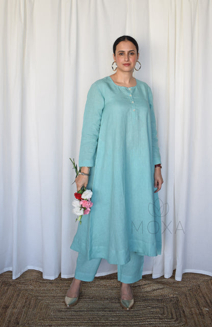 Sea Green Linen Pants