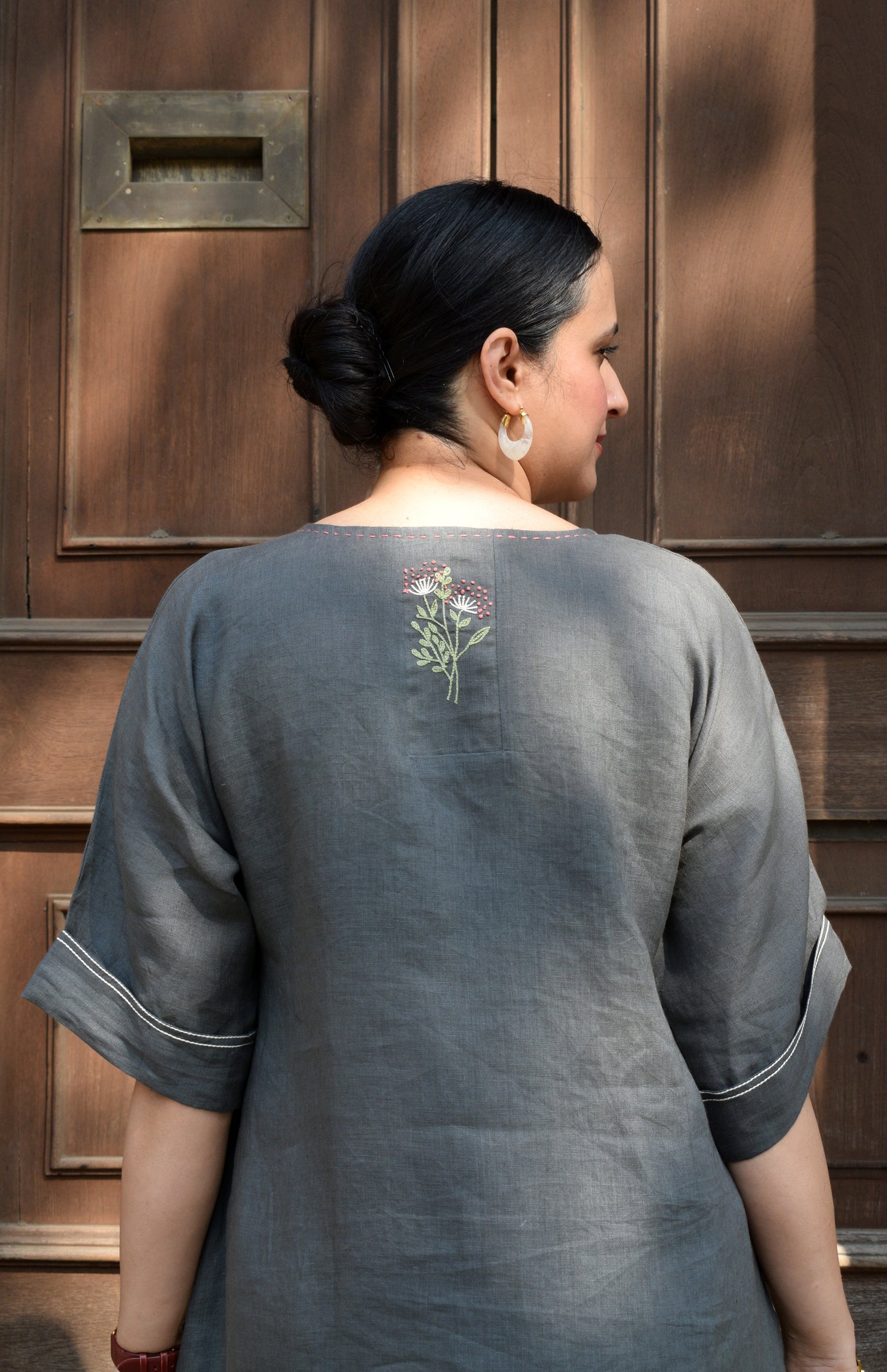 Slate Grey Linen Co-ord Set