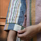 Striped Boxy fit Kala cotton Kurta with striped trousers