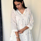 Pearl White Jamdani Phiran