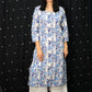 Basic Hand Block Printed Cotton Kurta with Round neck