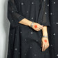Black Jamdani Phiran with Ivory Kala Cotton pants