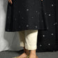 Black Jamdani Phiran with Ivory Kala Cotton pants