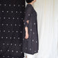 Charcoal pleated kurta and ivory culottes