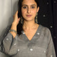 Grey jamdani phiran