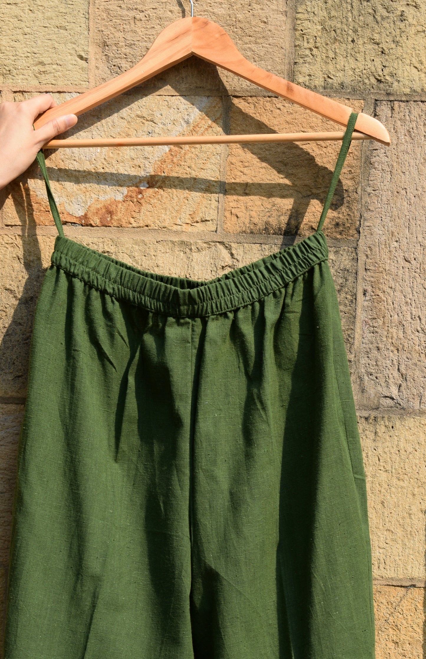 Olive Green Kala cotton Trousers